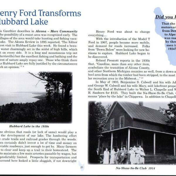 Hubbard Lake Michigan Panoramas and Personalities 1900 to 1950s