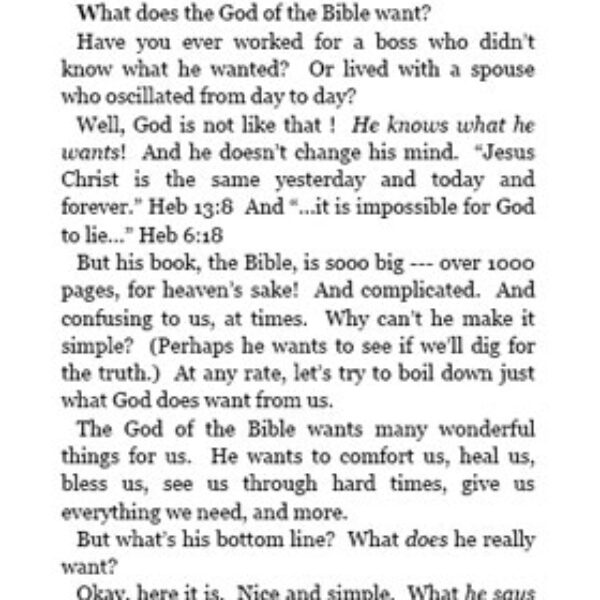 What God Wants - The Simple Truthimages